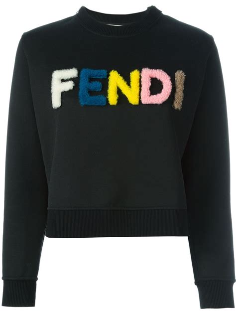 fendi swaetshirts|fendi beaded graphic sweatshirt.